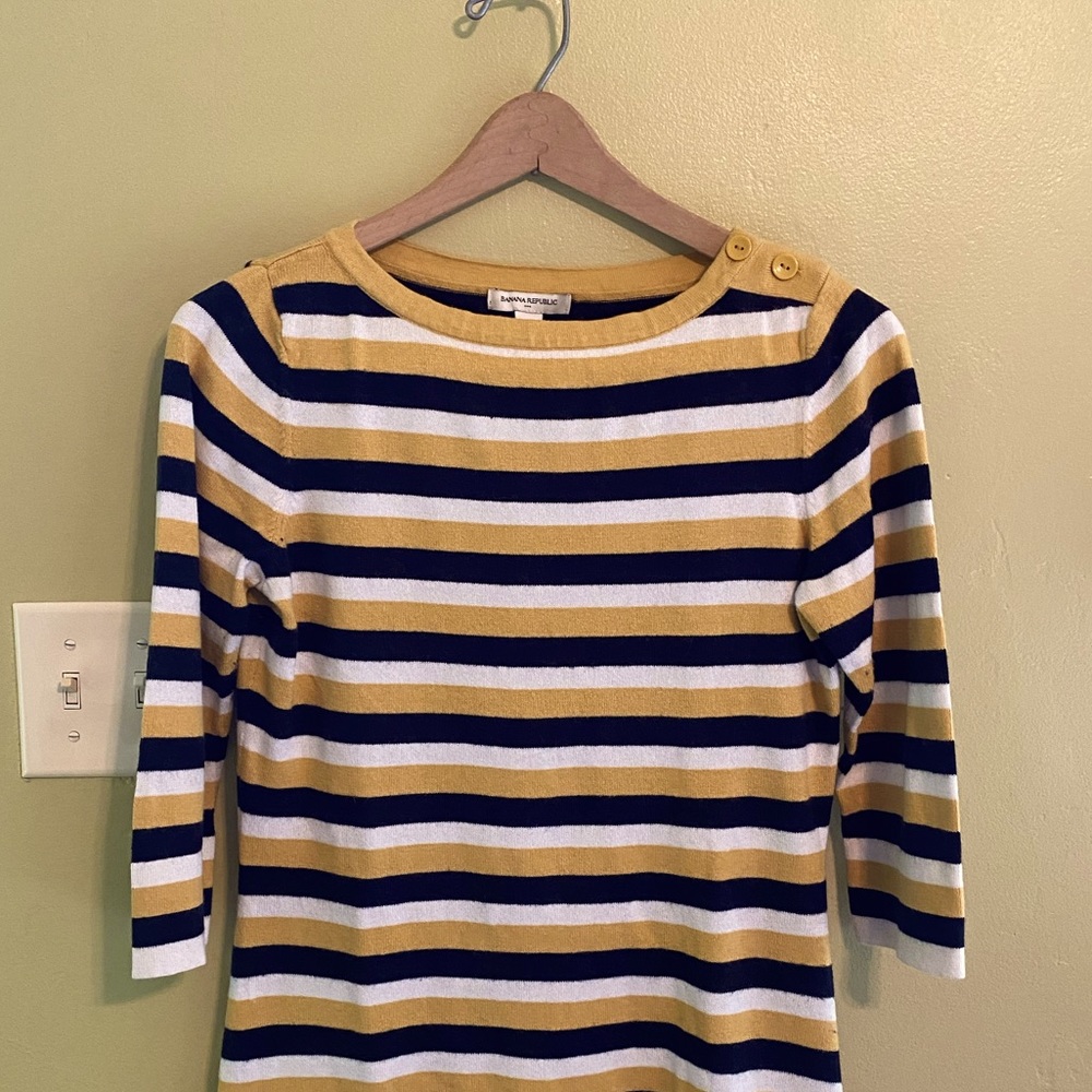 Banana Republic Button Shoulder Top
